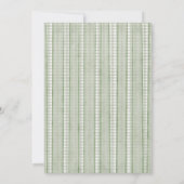 Hütte Green Bow Frame Baby Dusche Einladung (Rückseite)