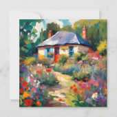 Hütte-Grußkarte Karte (Vorderseite)