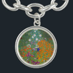 Hütte Gustav Klimt Blumengarten Armband<br><div class="desc">Ein wunderschönes Gartenbild - das ist ein klassisches Gemälde von Gustav Klimt,  genannt Hütte Garden,  oder Bauergarten,  1907,  das ein nahes Bild eines Blumengartens,  ein buntes Blumengemälde ist.</div>