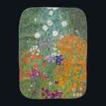 Hütte Gustav Klimt Blumengarten Baby Spucktuch<br><div class="desc">Ein wunderschönes Gartenbild - das ist ein klassisches Gemälde von Gustav Klimt,  genannt Hütte Garden,  oder Bauergarten,  1907,  das ein nahes Bild eines Blumengartens,  ein buntes Blumengemälde ist.</div>