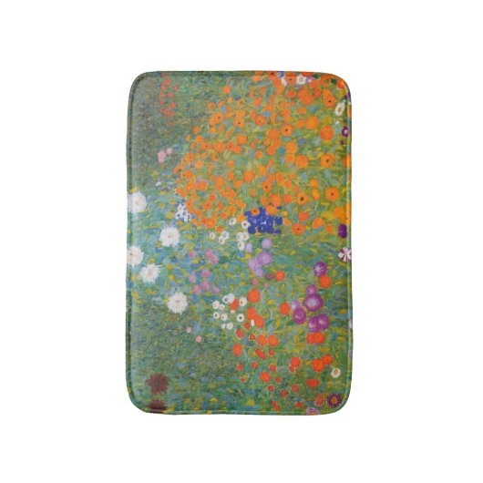 Hütte Gustav Klimt Blumengarten Badematte (Vorderseite Vertikal)