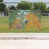 Hütte Gustav Klimt Blumengarten Banner (Insitu)