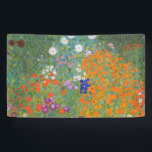 Hütte Gustav Klimt Blumengarten Banner<br><div class="desc">Ein wunderschönes Gartenbild - das ist ein klassisches Gemälde von Gustav Klimt,  genannt Hütte Garden,  oder Bauergarten,  1907,  das ein nahes Bild eines Blumengartens,  ein buntes Blumengemälde ist.</div>