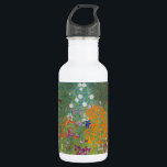 Hütte Gustav Klimt Blumengarten Edelstahlflasche<br><div class="desc">Ein wunderschönes Gartenbild - das ist ein klassisches Gemälde von Gustav Klimt,  genannt Hütte Garden,  oder Bauergarten,  1907,  das ein nahes Bild eines Blumengartens,  ein buntes Blumengemälde ist.</div>