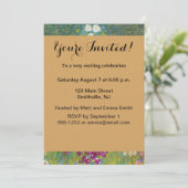 Hütte Gustav Klimt Blumengarten Einladung (Stehend Vorderseite)