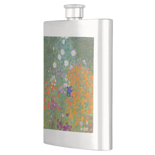 Hütte Gustav Klimt Blumengarten Flachmann (Links)