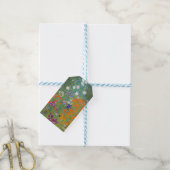 Hütte Gustav Klimt Blumengarten Geschenkanhänger (Mit Garn)