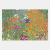 Hütte Gustav Klimt Blumengarten Geschenkpapier Set (Vorderseite 2)