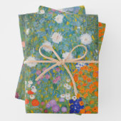 Hütte Gustav Klimt Blumengarten Geschenkpapier Set (Beispiel)