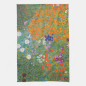 Hütte Gustav Klimt Blumengarten Geschirrtuch (Vertikal)