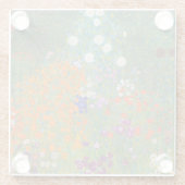 Hütte Gustav Klimt Blumengarten Glasuntersetzer (Rückseite)