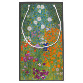 Hütte Gustav Klimt Blumengarten Kleine Geschenktüte (Rückseite)