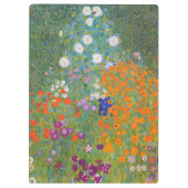 Hütte Gustav Klimt Blumengarten Klemmbrett (Rückseite)