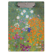 Hütte Gustav Klimt Blumengarten Klemmbrett (Vorderseite)