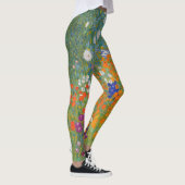 Hütte Gustav Klimt Blumengarten Leggings (Rechts)