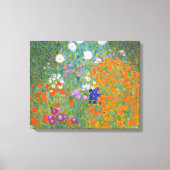 Hütte Gustav Klimt Blumengarten Leinwanddruck (Vorderseite)