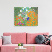 Hütte Gustav Klimt Blumengarten Leinwanddruck (Insitu (Wohnzimmer))
