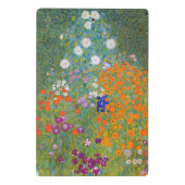 Hütte Gustav Klimt Blumengarten Mini Klemmbrett (Rückseite)