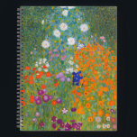 Hütte Gustav Klimt Blumengarten Notizblock<br><div class="desc">Ein wunderschönes Gartenbild - das ist ein klassisches Gemälde von Gustav Klimt,  genannt Hütte Garden,  oder Bauergarten,  1907,  das ein nahes Bild eines Blumengartens,  ein buntes Blumengemälde ist.</div>
