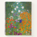 Hütte Gustav Klimt Blumengarten Notizblock<br><div class="desc">Ein wunderschönes Gartenbild - das ist ein klassisches Gemälde von Gustav Klimt,  genannt Hütte Garden,  oder Bauergarten,  1907,  das ein nahes Bild eines Blumengartens,  ein buntes Blumengemälde ist.</div>