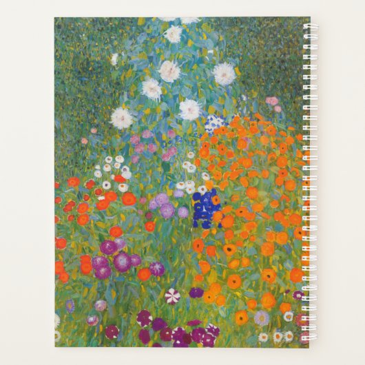 Hütte Gustav Klimt Blumengarten Planer (Rückseite)