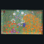 Hütte Gustav Klimt Blumengarten Platzkartenhalter<br><div class="desc">Ein wunderschönes Gartenbild - das ist ein klassisches Gemälde von Gustav Klimt,  genannt Hütte Garden,  oder Bauergarten,  1907,  das ein nahes Bild eines Blumengartens,  ein buntes Blumengemälde ist.</div>