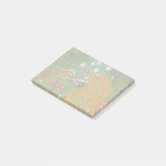 Hütte Gustav Klimt Blumengarten Post-it Klebezettel (angewinkelt)