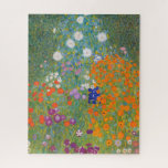 Hütte Gustav Klimt Blumengarten Puzzle<br><div class="desc">Ein wunderschönes Gartenbild - das ist ein klassisches Gemälde von Gustav Klimt,  genannt Hütte Garden,  oder Bauergarten,  1907,  das ein nahes Bild eines Blumengartens,  ein buntes Blumengemälde ist.</div>