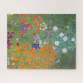Hütte Gustav Klimt Blumengarten Puzzle (Horizontal)