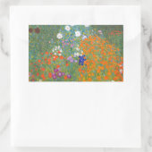 Hütte Gustav Klimt Blumengarten Rechteckiger Aufkleber (Tasche)