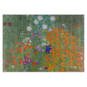 Hütte Gustav Klimt Blumengarten Schneidebrett (Vorderseite)