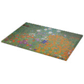 Hütte Gustav Klimt Blumengarten Schneidebrett (Ecke)