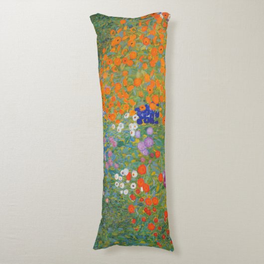 Hütte Gustav Klimt Blumengarten Seitenschläferkissen (Vorderseite Vertikal)