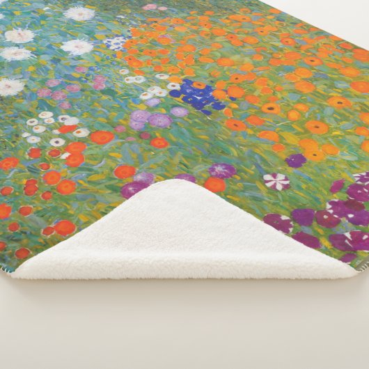 Hütte Gustav Klimt Blumengarten Sherpadecke (3/4)