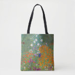 Hütte Gustav Klimt Blumengarten Tasche<br><div class="desc">Ein wunderschönes Gartenbild - das ist ein klassisches Gemälde von Gustav Klimt,  genannt Hütte Garden,  oder Bauergarten,  1907,  das ein nahes Bild eines Blumengartens,  ein buntes Blumengemälde ist.</div>