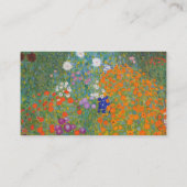 Hütte Gustav Klimt Blumengarten Visitenkarte (Rückseite)
