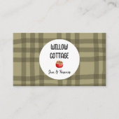 Hütte hausgemachte Marmelade und behält Visitenkar Visitenkarte (Vorderseite)