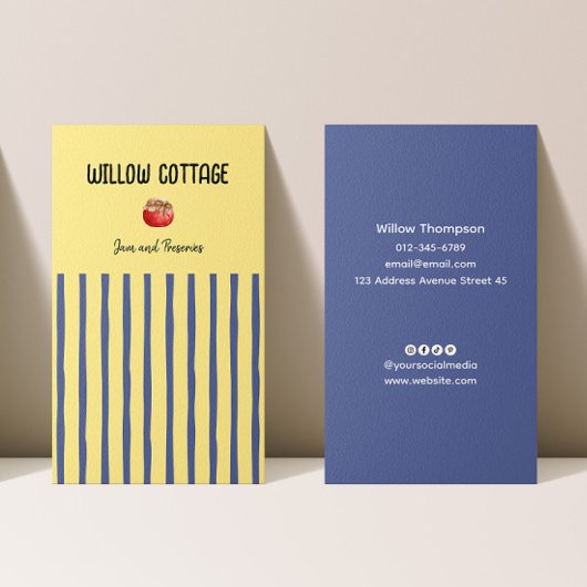 Hütte hausgemachte Marmelade und Reserven Visitenkarte