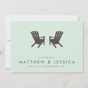 Hütte Hochzeit Speichern Sie das Datum // 5 x 7 Ei Save The Date