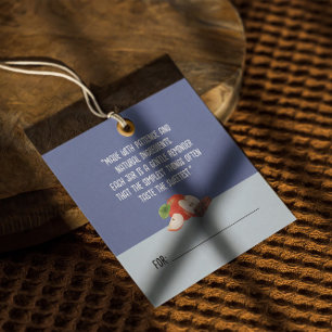 Hütte Homemade Apple Cinnamon Jam Produkt Tags Geschenkanhänger