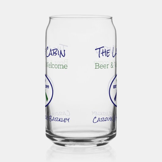 Hütte House Beer Can Dosenglas (Links)