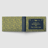 Hütte House Custom Vacation Rental Gold Floral Gästebuch (Voll)