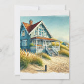 Hütte Housewarming Party Einladung (Rückseite)