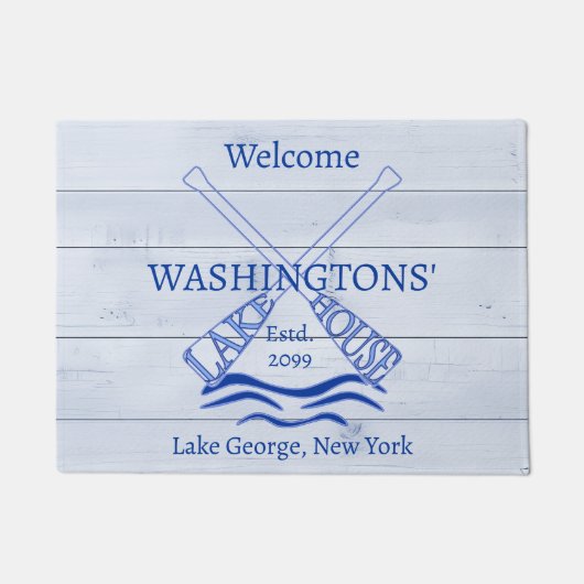 Hütte Hütte Seehaus Türmatten Türmatten Türmchen R Fußmatte (Vorderseite)