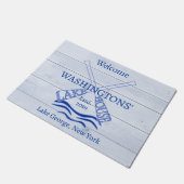 Hütte Hütte Seehaus Türmatten Türmatten Türmchen R Fußmatte (Schrägansicht)