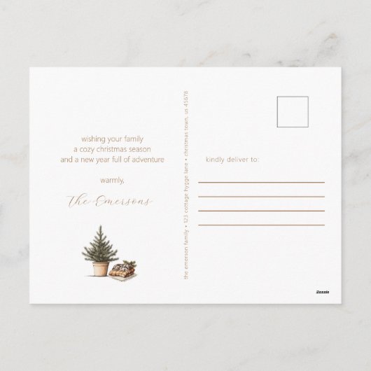 Hütte Hygge Zwei Fotos Weihnachten (Rückseite)