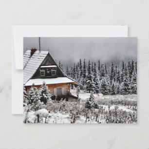 Hütte im Berg Postkarte