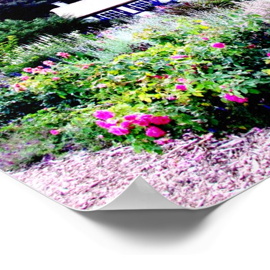 Hütte im englischen Gardens Poster (Ecke)