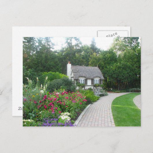 Hütte im Englischen Garten Postkarte (Vorne/Hinten)