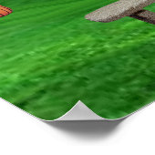 Hütte im Herbst Poster (Ecke)